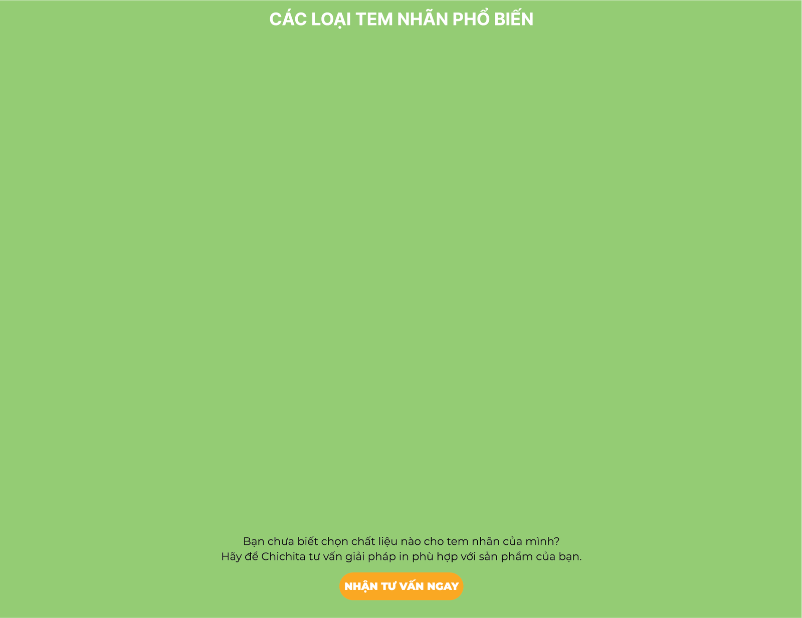Các loại tem nhãn phổ biến